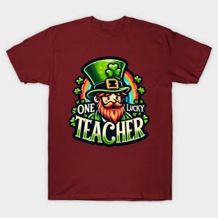 One Lucky teacher T-Shirt